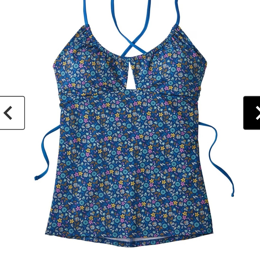 Patagonia Blue Floral Tankini Top - Picture 5 of 13